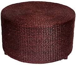 Majestic home goods™ cotton large polka dot ottoman in red hot. Oriental Furniture Rush Grass Coffee Table Ottoman Red Brown Ottoman Table Oriental Furniture Ottoman Coffee Table
