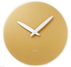 karlsson boldie glass wall clock gold wall clock clock glass wall