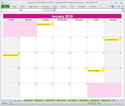These blank calendar templates with no dates are mostly used by different institutions, mostly by schools and colleges to plan their academic year. 2019 Calendar Printable Yearly Monthly Editable Excel Digital Download Buyexceltemplates Com