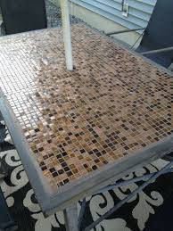 I'm always looking for inexpensive ways to decorate my outdoor space. Pin By Stef James On Diy Crafts Patio Table Tile Patio Table Patio Tiles