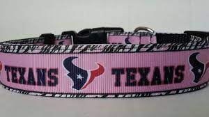 Pink Houston Texans Adjustable Dog Collar Texans Houston Texans Houston