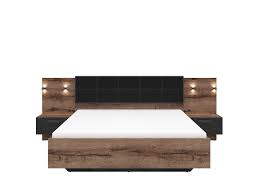 luxury euro king size bed frame headboard lights bedside dark oak black kassel ebay king size bed frame bed frame and headboard bed frame
