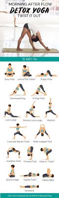 Detox With Yoga Twists Free Printable Pdf Exercise Yoga Poses Yoga