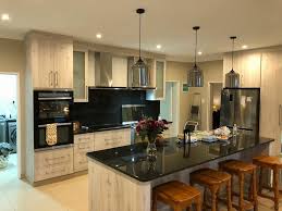 a modern kitchen in nordic ice melamine