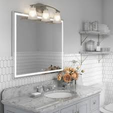 Keep in mind existing features, such as mirrors, electrical switches and outlets. Portfolio Lyndsay 3 Light Nickel Transitional Vanity Light Bar Lowes Com In 2021 Vanity Light Bar Vanity Lighting Bathroom Lights Over Mirror