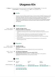 Graphic designer resume sample (text version). Graphic Design Intern Resume Example Kickresume