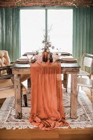 Sample Table Runner Gauze Table Runner Wedding Decor Rustic Table Runner Color Sample Mosshound Designs Table Runner Sample Table Runners Macrame Chairs Decor