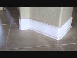 Does Baseboard Get Installed Before Or After A Tile Floor Tile Floor Baseboards Flooring