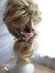 Ready To Ship Burgundy Wine And Blush Bridal Hair Clip Bridal Wedding Hair Piece Hair Flower Clip Or Flowers In Hair Bridal Wedding Hair Bridal Hair Clip