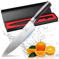 Couteau De Cuisine Imarku Professionnelle 20 Cm Couteau A Legumes Couteau De Chef En Acier Carbone Inoxydable Bord Avec Lame De Achat Vente Couteau De Cuisine Couteau De Cuisine Imarku Cdiscount