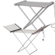 The clothes drying rack by lavish home is a convenient small space laundry drying solution for any home. Electric Heated Clothes Airer Dryer Rack With Arms Daniel James Products