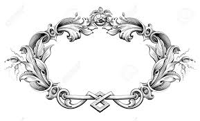25 best ideas about victorian tattoo on pinterest | lock. Vintage Baroque Victorian Frame Border Monogram Floral Ornament Royalty Free Cliparts Vectors And Stock Illustration Image 58332290
