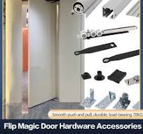 360-Degree Rotating Magic Door Hardware Kit With Damping ...