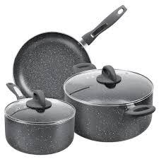 Fgy 5 Pcs Nonstick Cookware Set Stone Derived Ceramic Coating Maifan Stone Pans And Pots 3 Qt Saucepan With Lid 6 Qt Stockpot With Lid And 10 Frying Pan Fo Ceramic Cookware Set Cookware Set