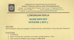 Maybe you would like to learn more about one of these? Lowongan Kerja Officer Bank Bpd Diy