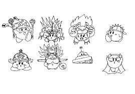 Super mario bros coloring book pages nintendo mario luigi princess peach toad yoshi wario birdo. Concept Art Kood Kirby S Compound Abilities 2 2 By Chronoweapon On Deviantart