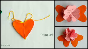 Now, close the card and press on everything until the glue is set. Diy How To Make Heart Shaped Pop Up Greeting Card Handmade Gift Ideas Easy 3d Pop Up Card