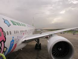 😂 i'm currently flying between…» Inside Eva Air 777 Hello Kitty Shining Star Jet