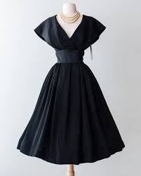 It Doesn T Get More Classic Than This I Adore This 50 S Rayon Crepe Cocktail Dress With Plunging Neckline And Sha Cocktail Dress Prom Dresses Dress With Shawl