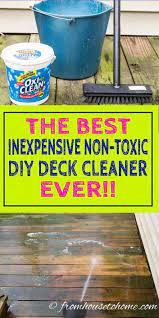 To give you some background, most of the recipes for diy cleaning solutions for your deck or fence that you'll find online are composed of some combination of the following ingredients: Pin On Outdoors