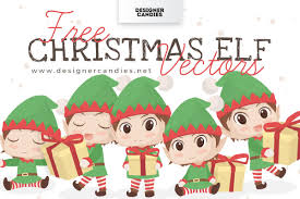 Download Free Christmas Elf Illustrations Vector Psd Png Designercandies SVG Cut Files