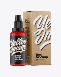 Download Matte Bottle W Box Mockup In Bottle Mockups On Yellow Images Object Mockups