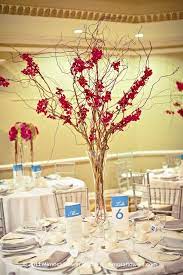 Queen S Landing Wedding Reception Flowers Curly Willow Orchids Wedding Reception Centerpieces Wedding Reception Flowers Branch Centerpieces