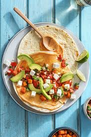 Rauchige Susskartoffel Hirtenkase Tacos Rezept Hellofresh Rezept Rezepte Tacos Rezept Vegetarische Tacos