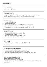 Cv as a sales pitch: Sample Resume For Fresh Graduates It Professional Jobsdb Hong Kong