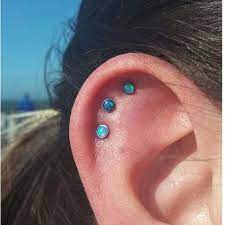 Triple Flat Ear Piercing Google Search Piercing Face Piercings Helix Piercing Jewelry