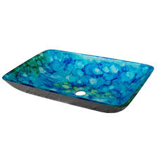 blue and green water lilies rectangular