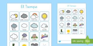 El tiempo para españa a 14 días, predicción del tiempo con datos de la aemet (inm). Tarjetas De Emparejar El Tiempo Teacher Made