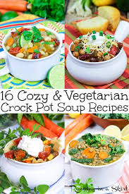 Not only are these crock pot recipes easy, but many of them will feed your whole family. 10 Cozy Vegetarian Crock Pot Soup Recipes