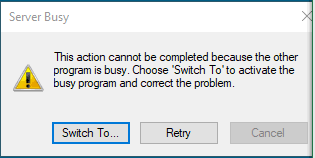 How To Handle A Server Busy Popup | Sap Blogs