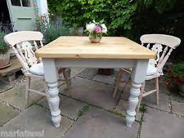 1.6m, 1.8m, 2.0m,2.2m and 2.4m. 3ft Farmhouse Solid Pine Kitchen Dining Table Chairs Set Painted Colour Options Ebay