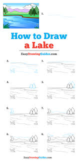 How To Draw A Lake Really Easy Drawing Tutorial Drawing Tutorial Easy Drawing Tutorial Landscape Drawing Tutorial