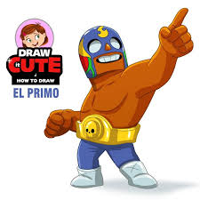 #draw #drawings #howto #howtodraw #color #coloring #coloringpages #fanart #wallpaper #desktop #drawitcute #colt #brawler #videotutorial #tutorial. Artstation How To Draw El Primo Super Easy Brawl Stars Drawing Tutorial With Coloring Page Drawitcute Com