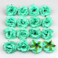 However, they can look spectacular anytime of the year, even in the fall with burgundy flowers as a mint and burgundy wedding looks astonishing. 10 100pc Mint Artificial Flower Artificial Rose Silk Flower Heads Wedding Decoration Diy Diy Wedding Decorations Artificial Silk Flowers Silk Flowers Wholesale