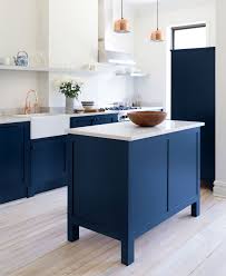 Shop ikea for our collection of practical kitchen cover panels and deco strips, featuring versatile matching exposed sides of your cabinets to your doors and drawer fronts is a breeze with a cabinet. 65 Blue Kitchen Cabinet Ideas For Your Decorating Inspiration Interiorzine