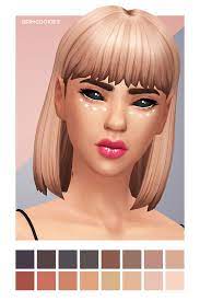 Grimcookies Jessie Bob V2 Sims 4 Hairs Sims Hair Sims Sims 4