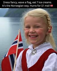 It's not just Syttende Mai, it's the 200th anniversary of the Norwegian  constitution! Celebrate with ice cream.