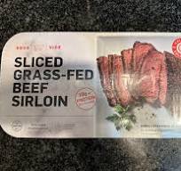 I bought (refrigerated) pre-cooked sliced grass-fed beef ...