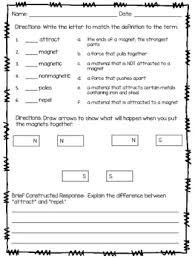 In this science worksheet, your child learns about different magnets and determines which guided inquiry, observational skills, properties of metal, science experiment to try, understanding magnets, visual discrimination. 3rd Grade Magnets Worksheets Teaching Resources Tpt