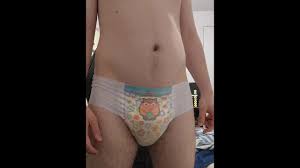 ABDL Boy Wetting And Soaking His Cute Pullup Diapers