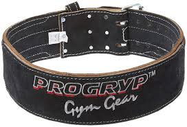 progryp 4 inch super flex suede power lifting belt