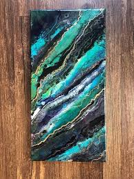 This Year I Discovered Abstract Painting Using Fluid Acrylics I Love The Organic Feel Of This Medium And The Wa Art Abstract Art Painting Acrylic Pouring Art