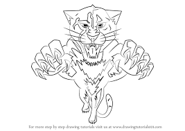 The idea when we came into florida and took responsibility for the stewardship of the franchise was to start anew and create traditions that were unique to this new start. Step By Step How To Draw Florida Panthers Logo Drawingtutorials101 Com
