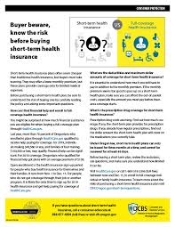 Short term plans are not permanent fixes for your insurance and healthcare needs. Division Of Financial Regulation Short Term Questions Prepare Now State Of Oregon