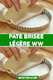 Pate Brisee Legere Ww En 2020 Recettes De Cuisine Recette Cuisine Facile Recette