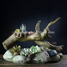 Then set the plant into the center of the bowl or the container of your choice. Roogo Home Special Design Handmade Resin Large Wood Shape Succulent Planter Craft Desktop Decorative Indoor Garden Flower Pot Buy Large Planters Large Flower Pot Product On Alibaba Com
